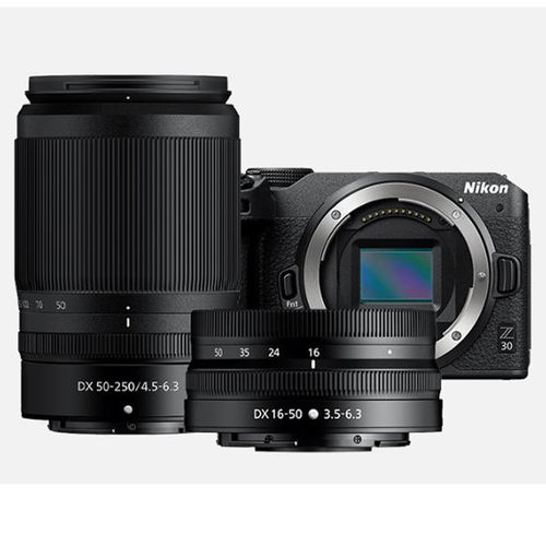 Nikon Z30 + Z DX 16-50 VR + DX 50-250 + SD 64 GB